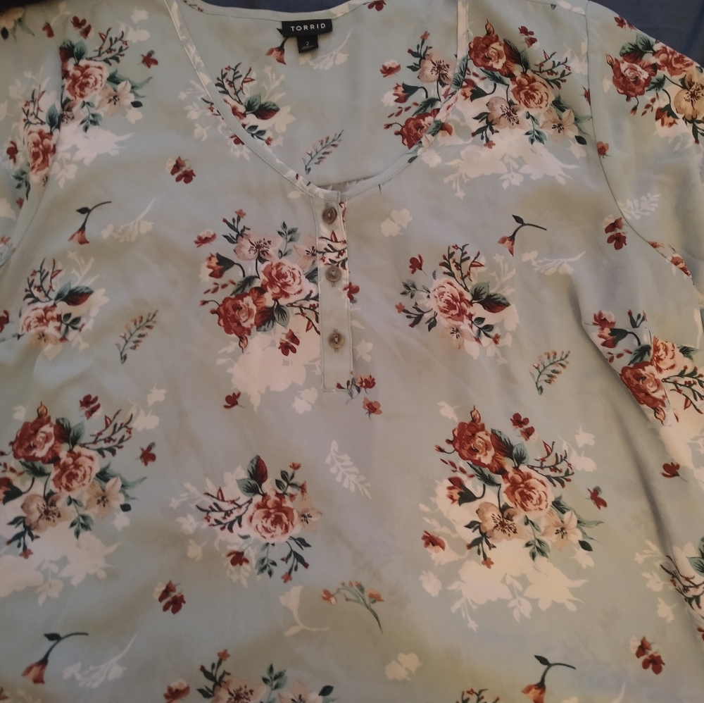 Torrid Flower Blouse